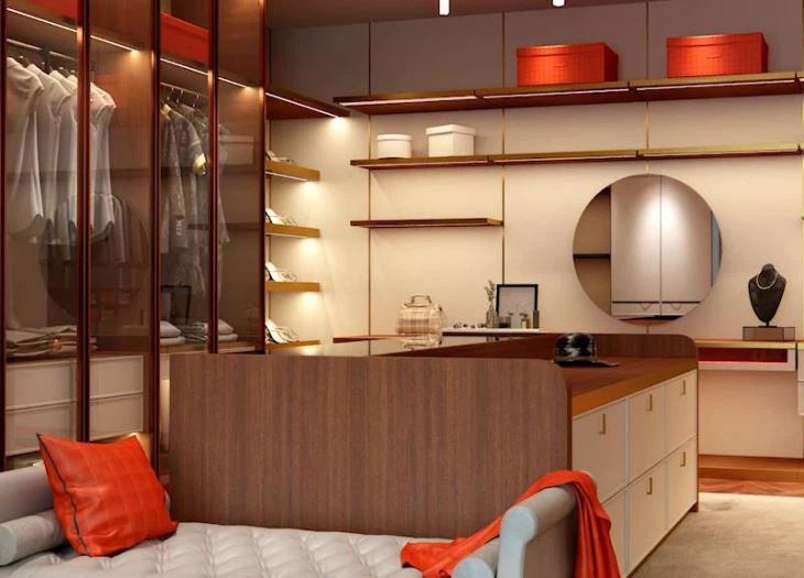 Modular PVC Residential Wardrobe