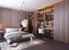 Luxe houten kledingkast