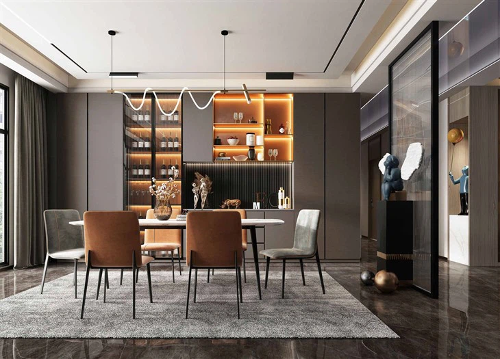 Built-In Dining Room Cabinets