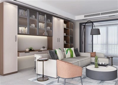 Woonkamer Kantoor Combinatie